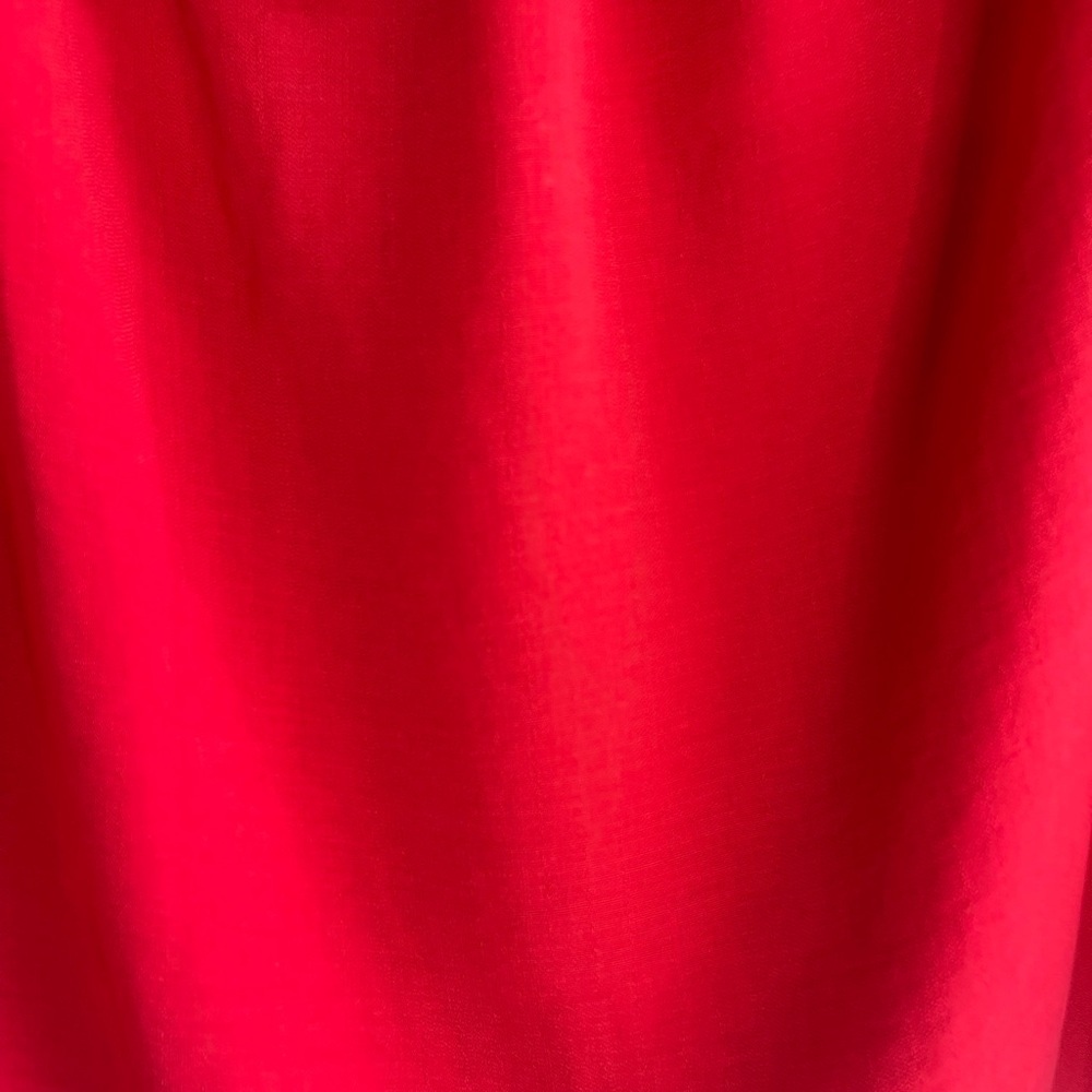 BOLD elements Vibrant Red Ruffle Blouse - Picture 3 of 6
